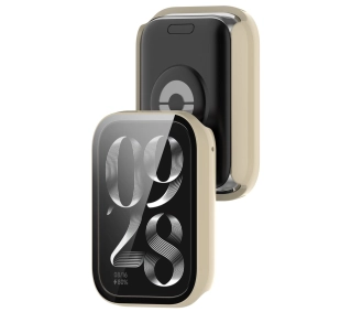 Bizon ze szkłem do Xiaomi Mi Smart Band 9 Pro beżowy