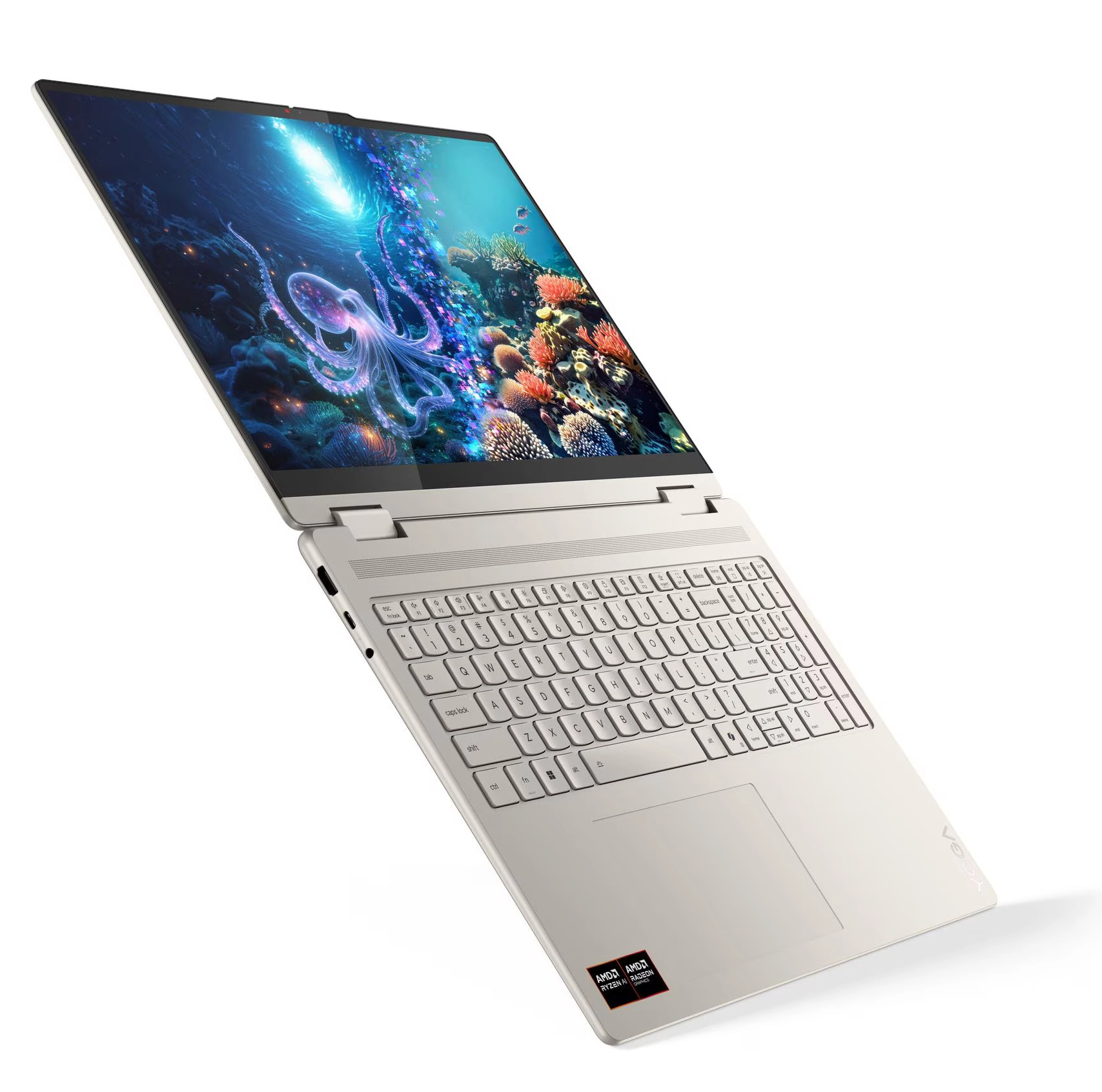 Laptop Lenovo Yoga 7 2-in-1 16AKP10 OLED 16" 120Hz Ryzen AI 7 350 16GB RAM 512GB Dysk SSD Win11 Beżowy
