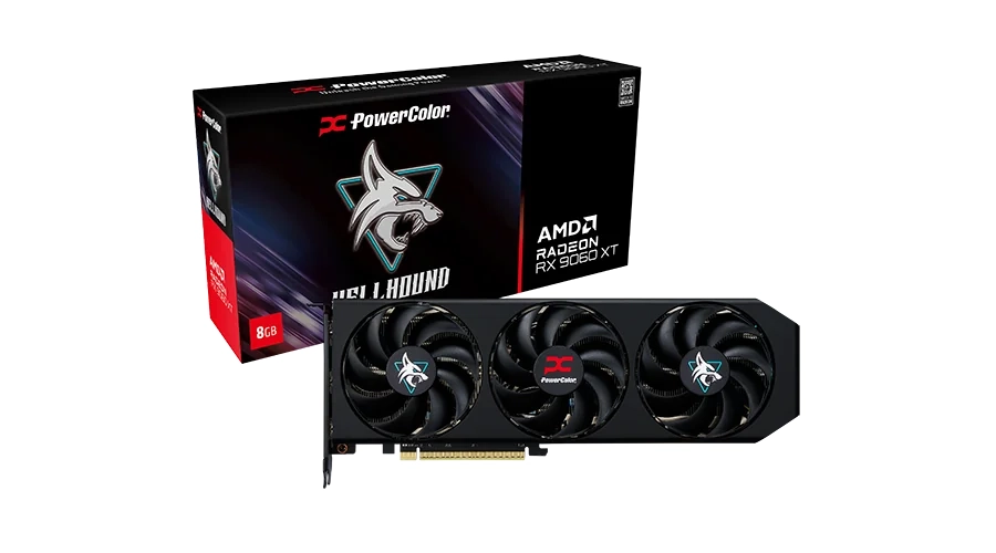 Karta graficzna PowerColor Hellhound Radeon RX 9060 XT 8GB GDDR6 128bit FSR