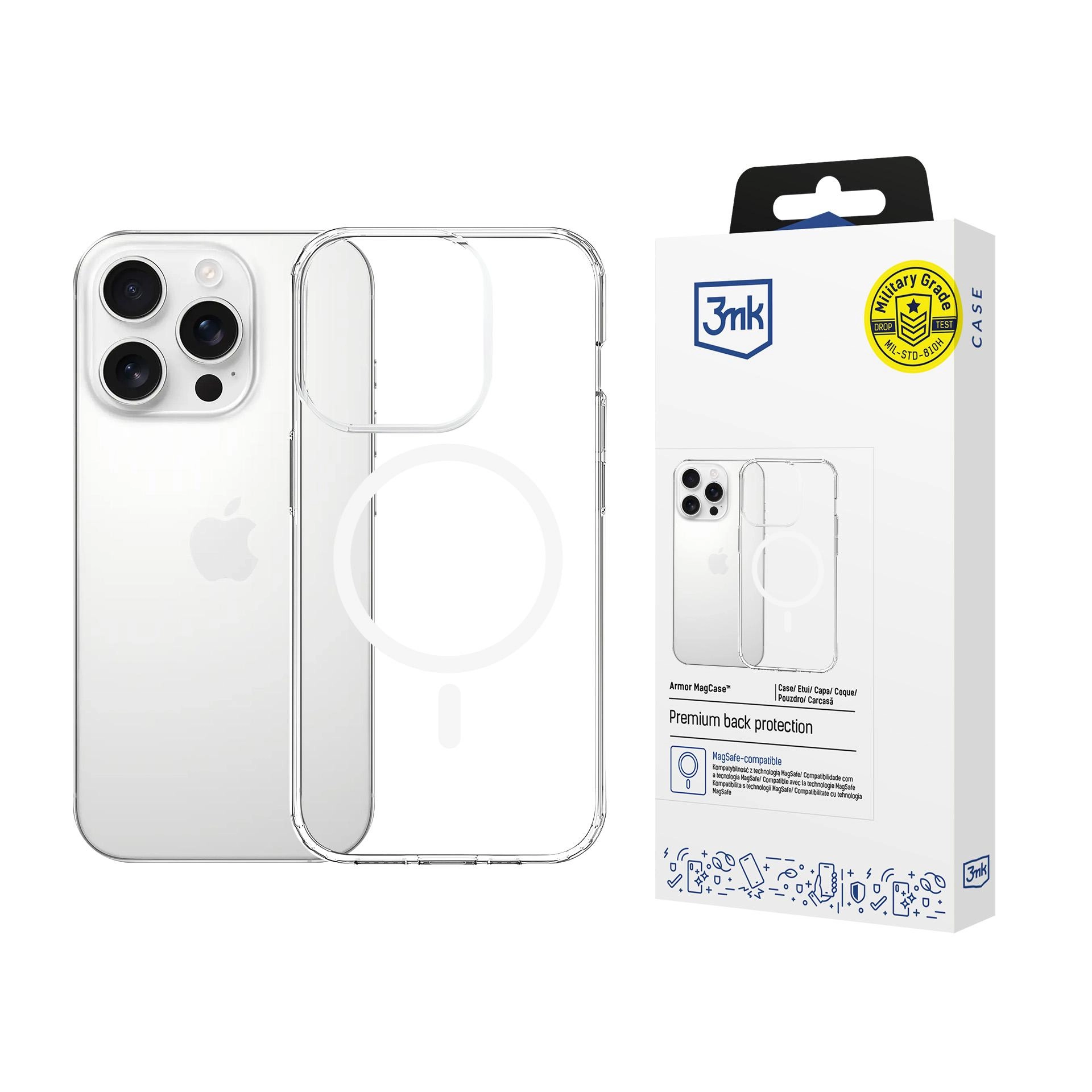Etui 3mk Armor MagCase do iPhone 16 Pro Max Przezroczysty