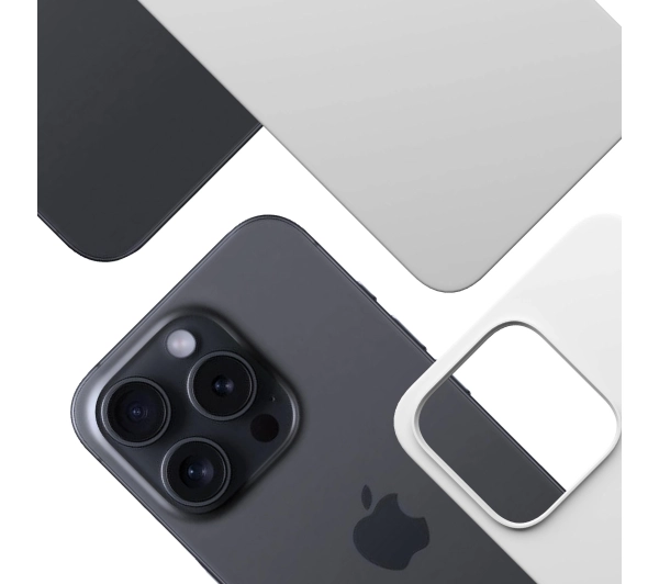 3mk Hardy MagSilicone Silver-White do iPhone 15 Pro