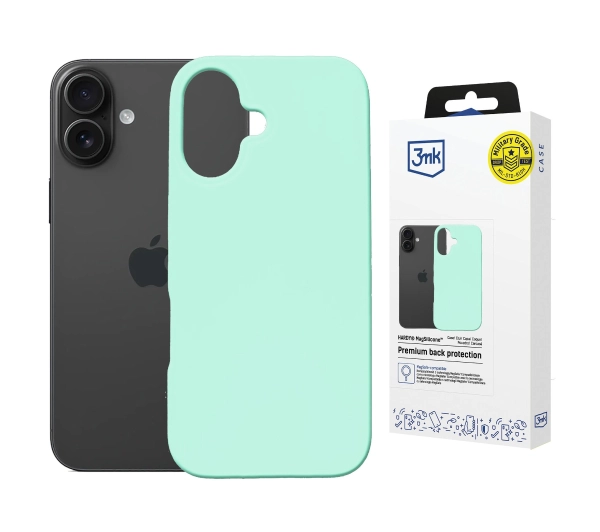3mk Hardy MagSilicone Teal do iPhone 16 Turkusowy