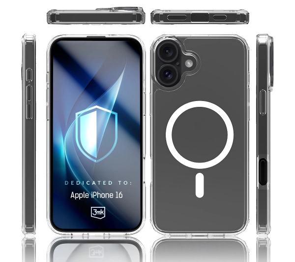 3mk Armor MagCase do iPhone 16 Przezroczysty