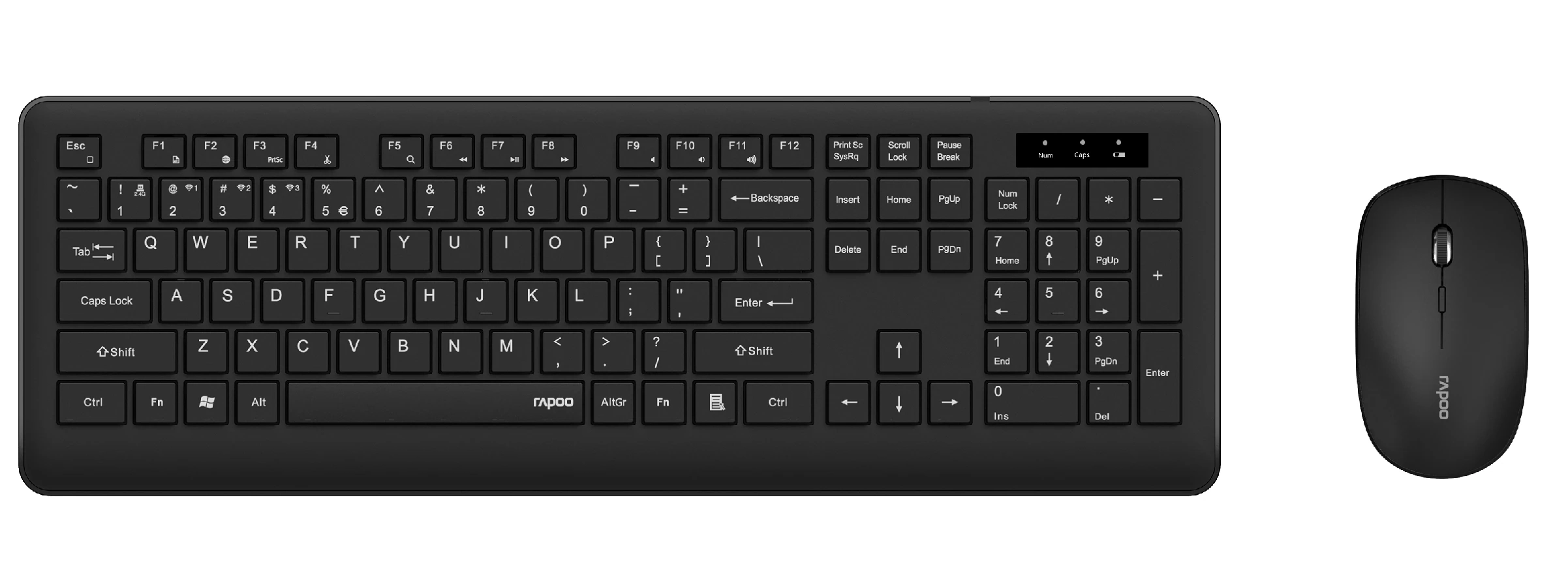 Zestaw Rapoo 8310M Multi-mode Czarny