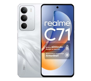 realme C71 8/256GB Funkcje AI 6,67" 120Hz 50Mpix Biały - ⚡ EURO HIT CENOWY! ⚡ - Kup na Raty - RRSO 0%