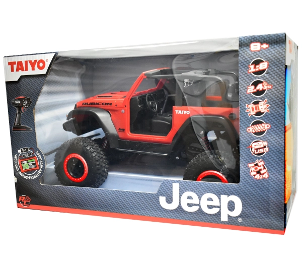 TAIYO Jeep Wrangler (080011A) 7km/h Zasięg 15m Czas 30minut - Kup na Raty - RRSO 0%