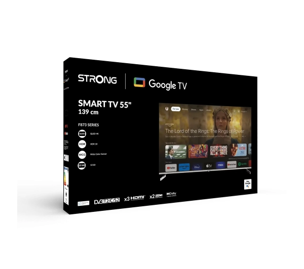Strong SRT 55UF8733  55"QLED 4K Google TV Dolby Atmos DVB-T2