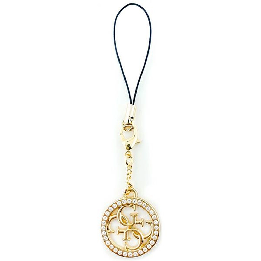 Zawieszka do telefonu Guess Strap 4G Rhinestone Złoty