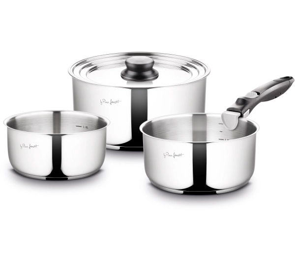 Garnki - Lamart Kims LT1009 Indukcja Stal nierdzewna 5 elementów
