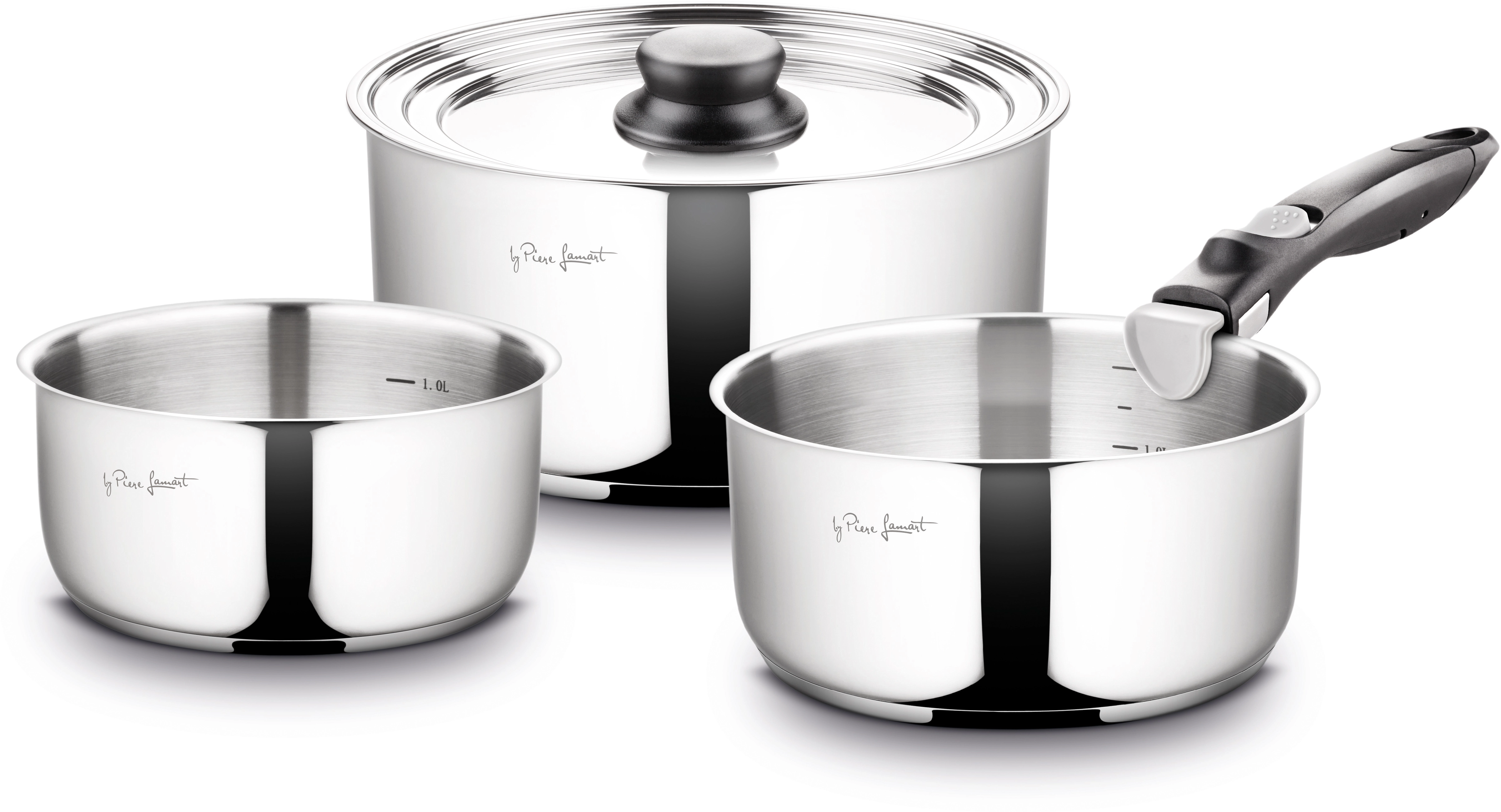 Zestaw garnków Lamart Kims LT1009 Indukcja Stal nierdzewna 5 elementów