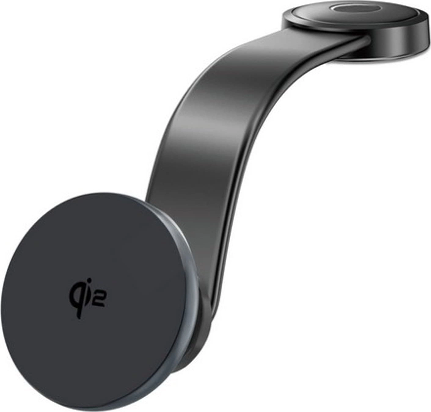 Ładowarka indukcyjna 4smarts 15W + ładowarka samochodowa Szary