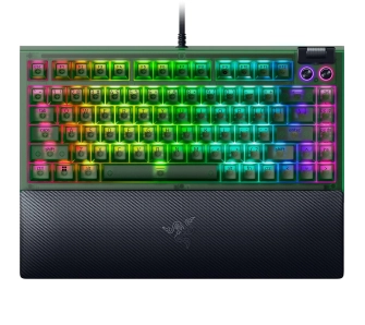 Klawiatura mechaniczna Razer BlackWidow V4 75% Phantom Green Edition Czarno-zielony