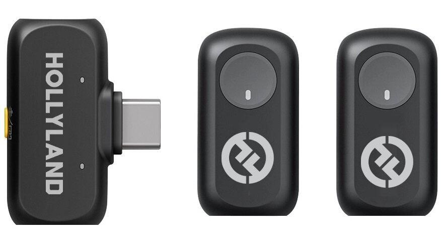 System bezprzewodowy Hollyland Lark A1 Mini Duo USB-C Czarny