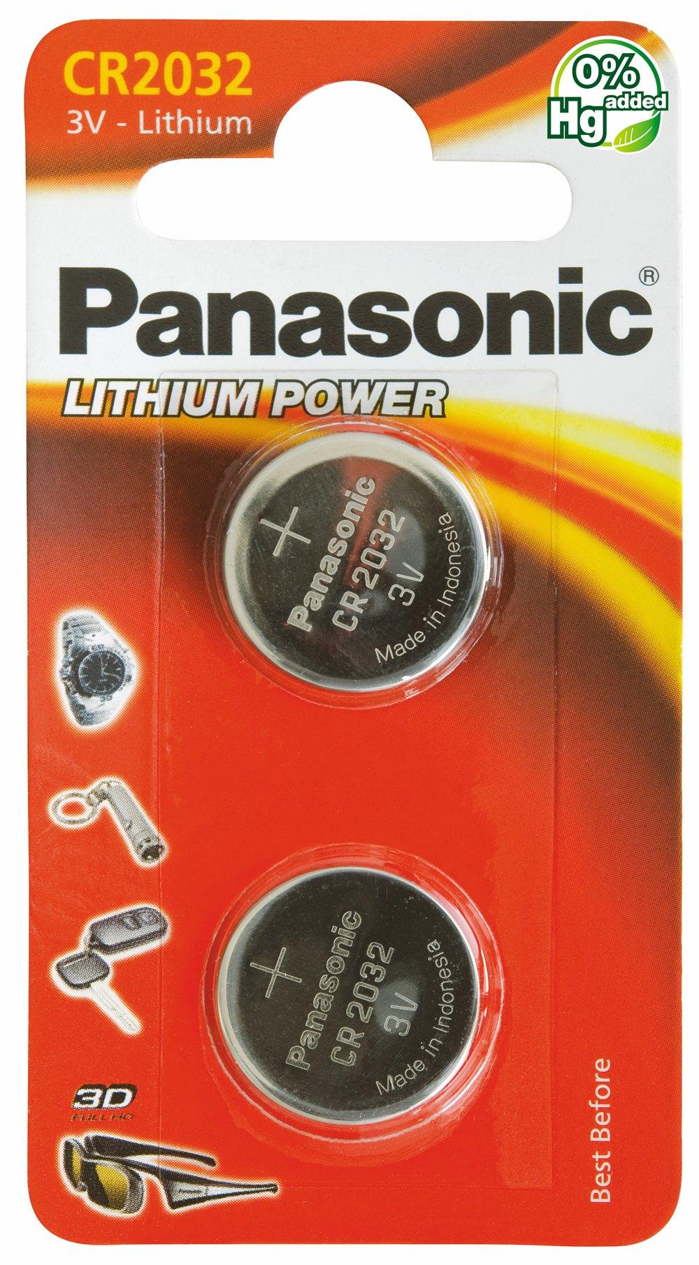 Baterie Panasonic CR2032 (2 szt.)