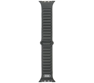 AUDI Logo Synthetic Leather Magnetic Ring do Apple Watch Czarny