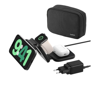 Belkin 3w1 Qi2 15W Czarny - ⚡ EURO HIT CENOWY! ⚡ - Kup na Raty - RRSO 0%