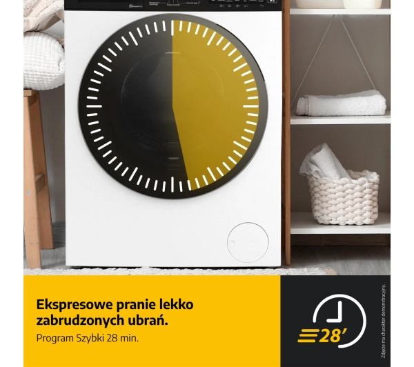 Whirlpool WAM 87WB PL AI AdaptiveWash Funkcje AI 8kg 1400obr/min Zdalne sterowanie - Kup na Raty - RRSO 0%