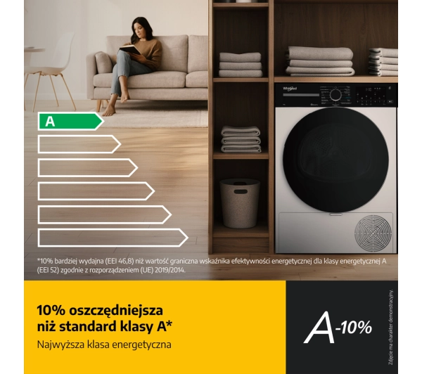 Whirlpool WAM 87WB PL AI AdaptiveWash Funkcje AI 8kg 1400obr/min Zdalne sterowanie - Kup na Raty - RRSO 0%