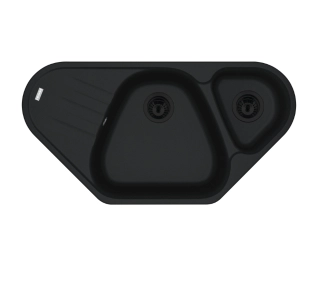 Franke Antea AZG 661-E Granitowy Czarny mat - TRZECI -55%, ALBO 5-TY ZA 1ZŁ - Kup na Raty - RRSO 0%