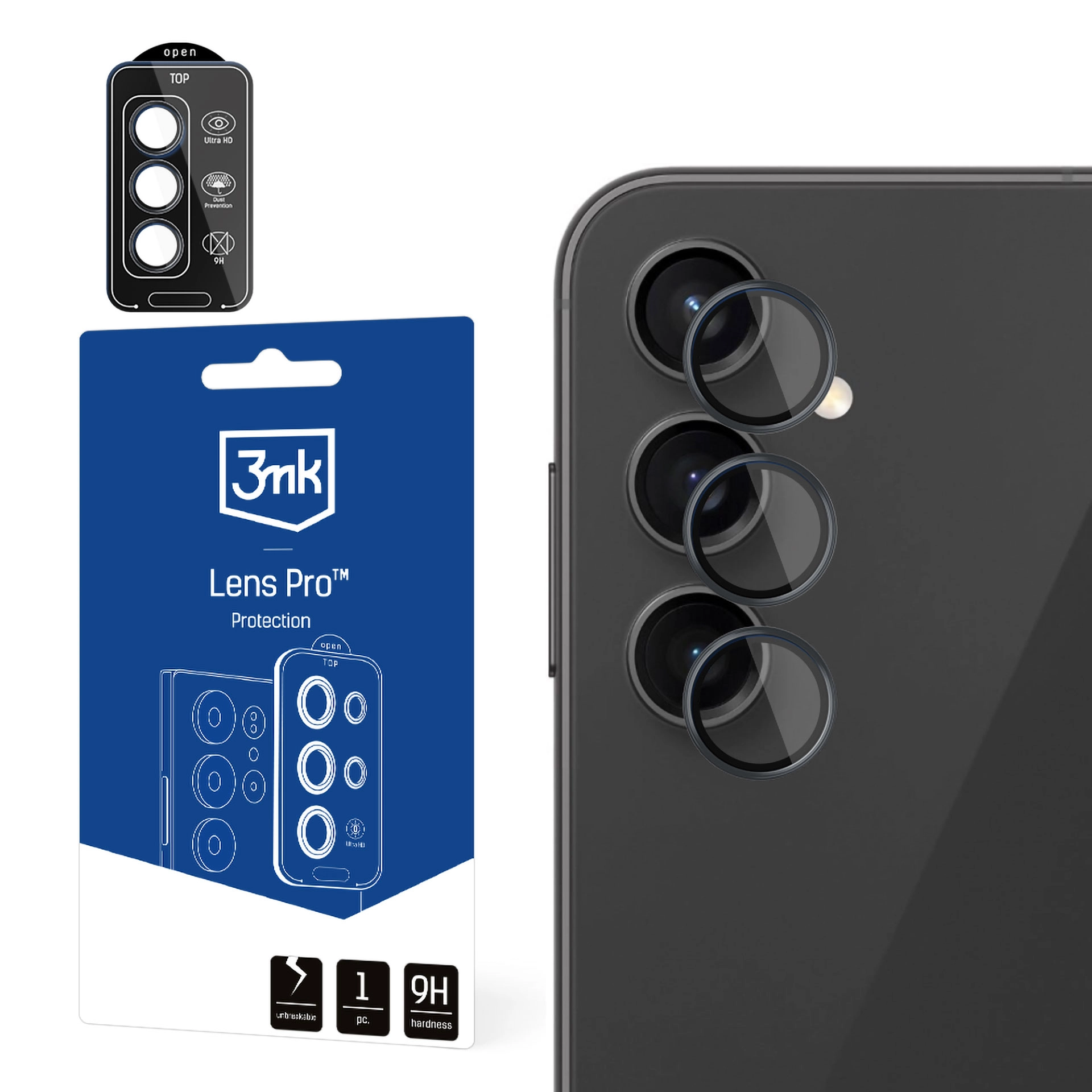 Szkło hartowane 3mk Lens Protection Pro do Samsung Galaxy A14 / A34 5G