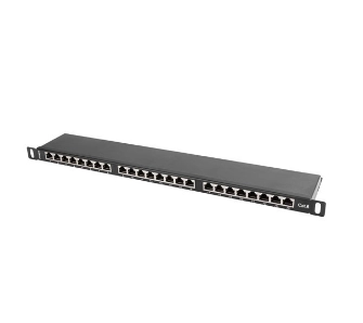 Patch panel Lanberg PPS6-0024-B 24 PORT 0.5U 19" KAT.6 FTP Czarny