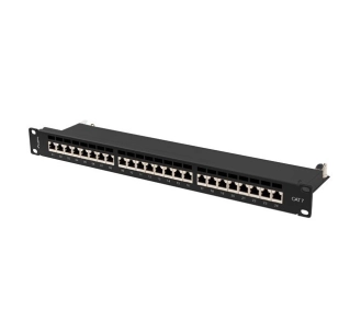 Lanberg PPS7-1024-B 24 PORT 1U 19" KAT.7 FTP Czarny