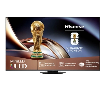 Telewizor Hisense 55U8Q 55" ULED MiniLED 4K 165Hz Smart TV Funkcje AI Dolby Vision Dolby Atmos HDMI 2.1 DVB-T2