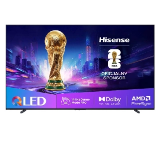Hisense 100E7Q PRO 100" QLED 4K 144Hz Smart TV Funkcje AI Dolby Vision Dolby Atmos HDMI 2.1 - Kup na Raty - RRSO 0%