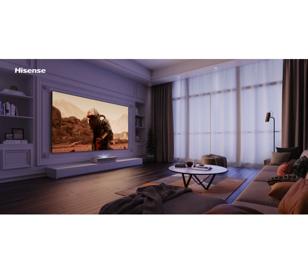 Hisense Laser TV - 120L5N - 4K UHD, Laser, Ekran ALR 120" w zestawie, Wi-Fi, BT, AirPlay, VIDAA OS - Kup na Raty - RRSO 0%