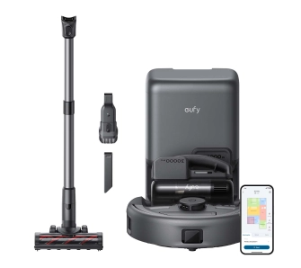 Robot sprzątający eufy E20 Stacja oczyszczająca Tworzenie mapy pomieszczenia 57dB Czarny