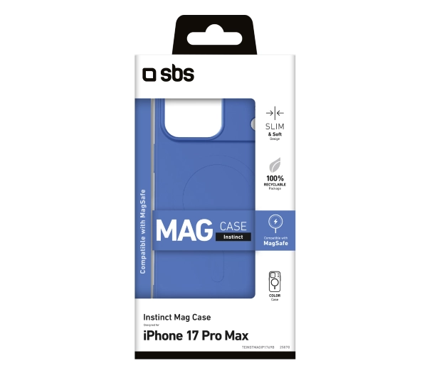 SBS Instinct Mag do iPhone 17 Pro Max Niebieski