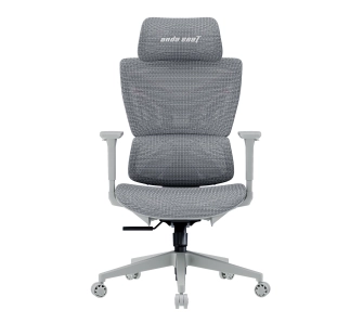 Fotel Anda Seat X-Air Mega XL Mesh Gamingowy do 120kg Tkanina Szaro-różowy