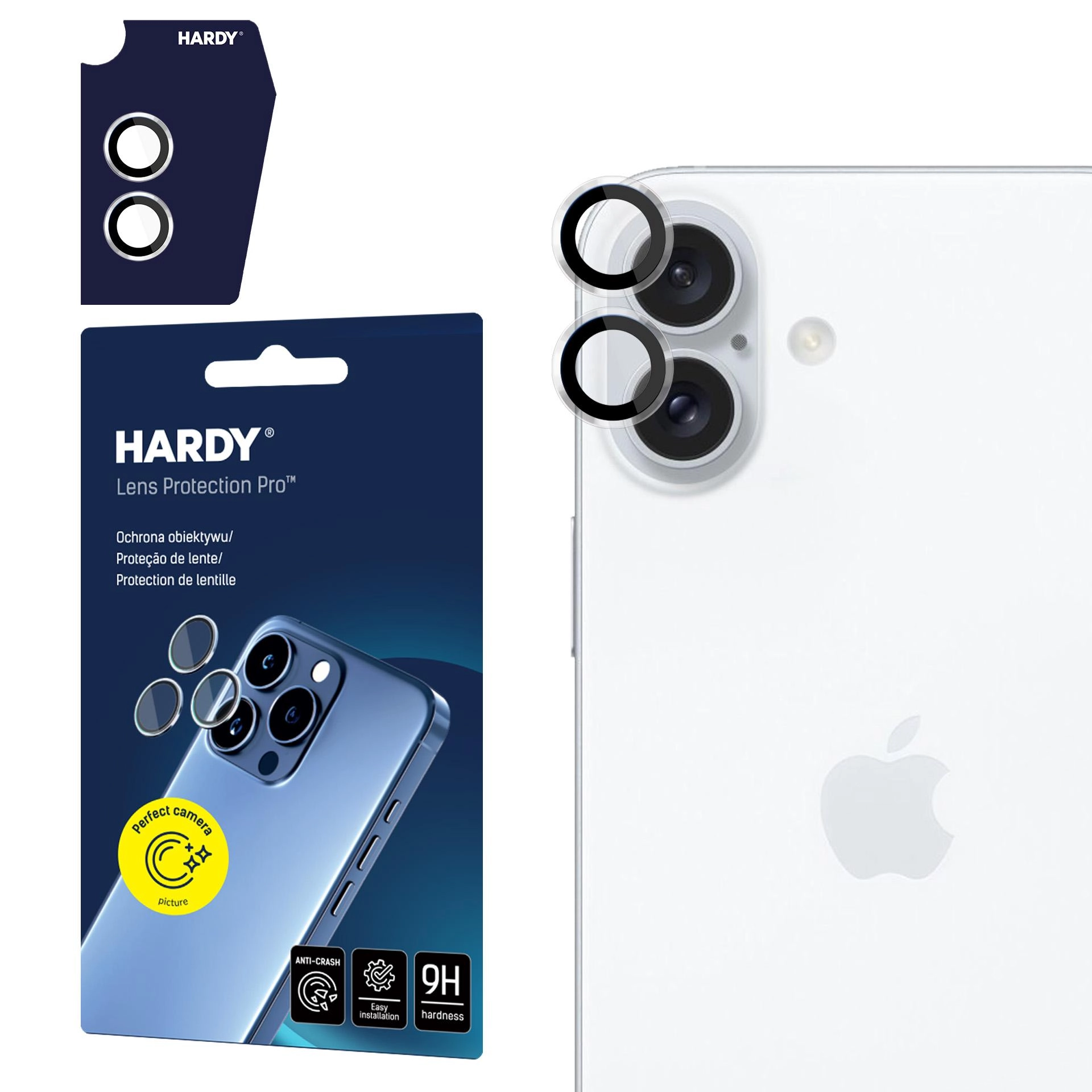 Szkło hartowane 3mk HARDY Lens Protection Pro do Apple iPhone 17