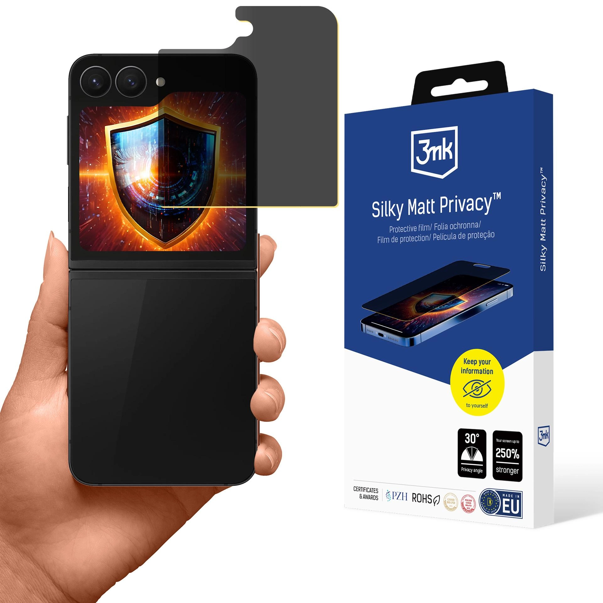 Folia ochronna 3mk Silky Matt Privacy do Samsung Galaxy Z Flip 6/ 7 FE