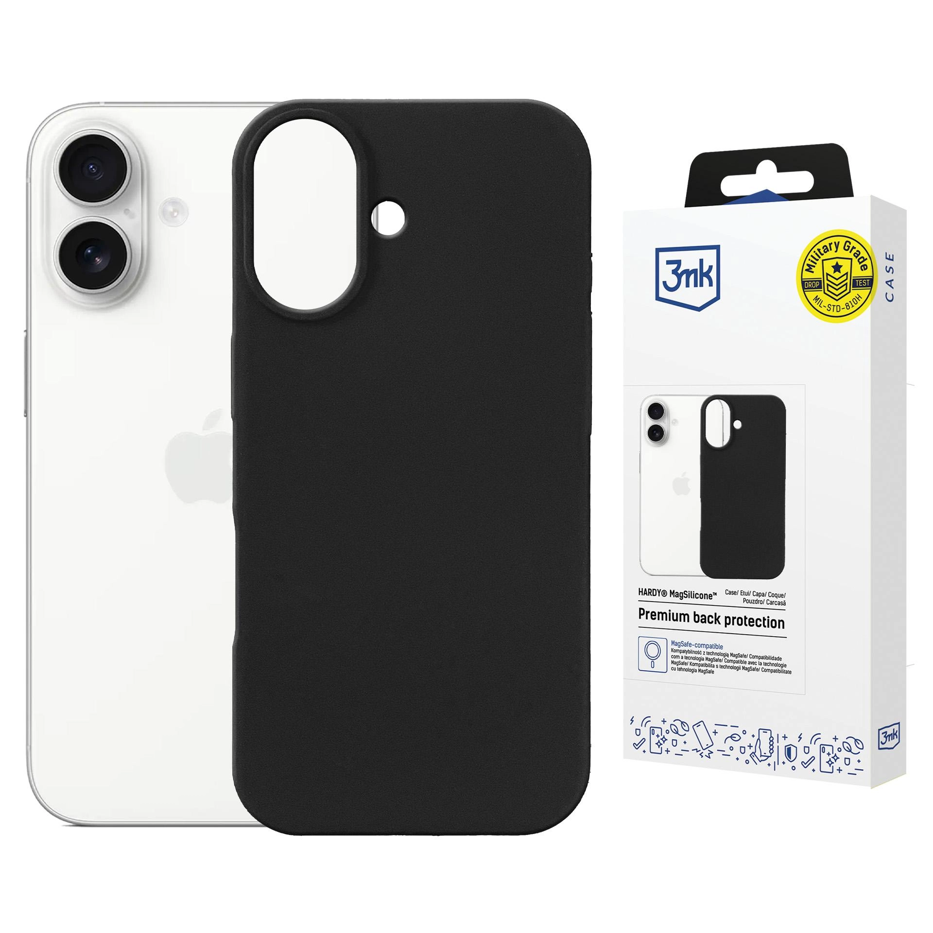 Etui 3mk Hardy MagSilicone Graphite do Apple iPhone 17