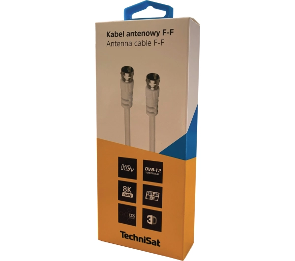 TechniSat 76-4834-05  F-F 5m Biały