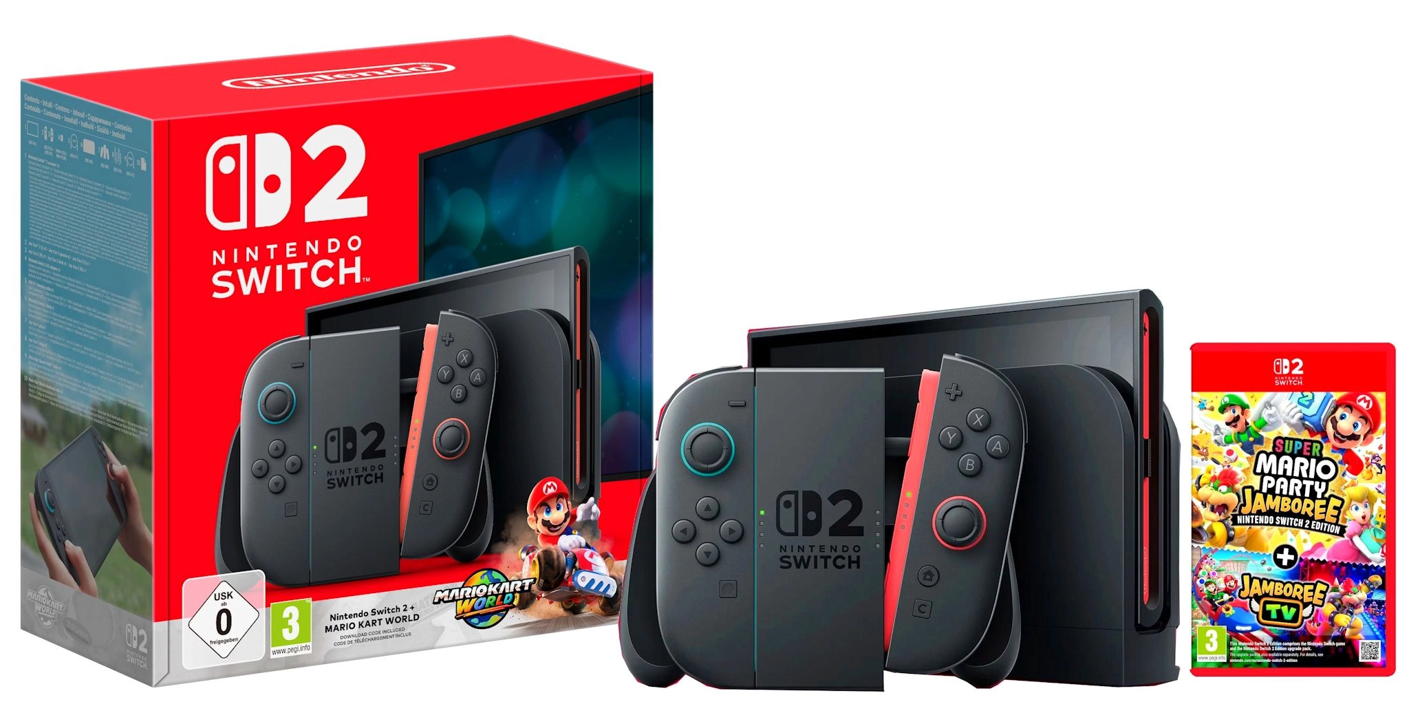 Nintendo Switch 2 マリオカート+ Joy-Con 2 Nintendo Switch 2 Joy-Con Czarny + Mario Kart World + Super