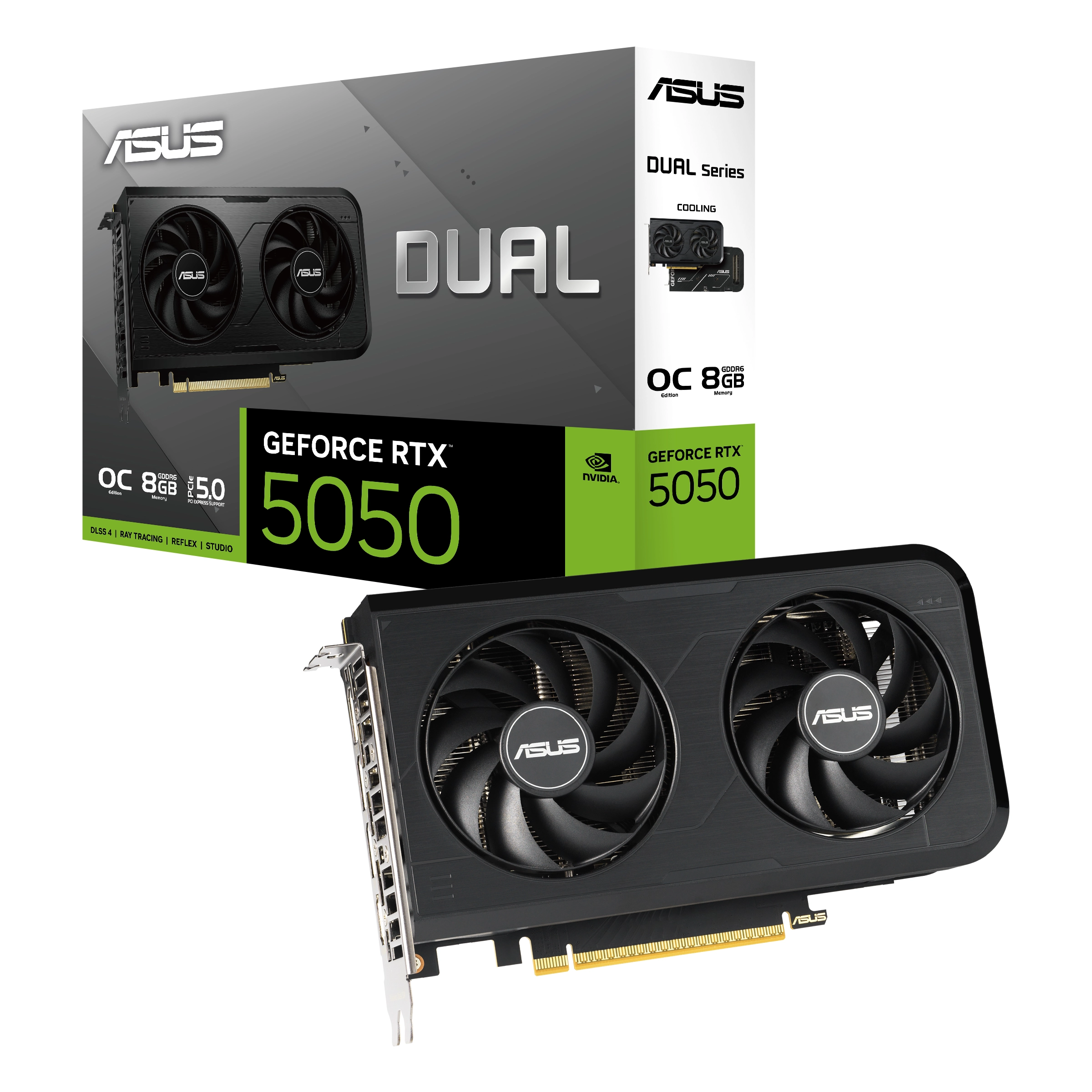Karta graficzna ASUS Dual GeForce RTX 5050 OC Edition 8GB GDDR6 128bit DLSS 4