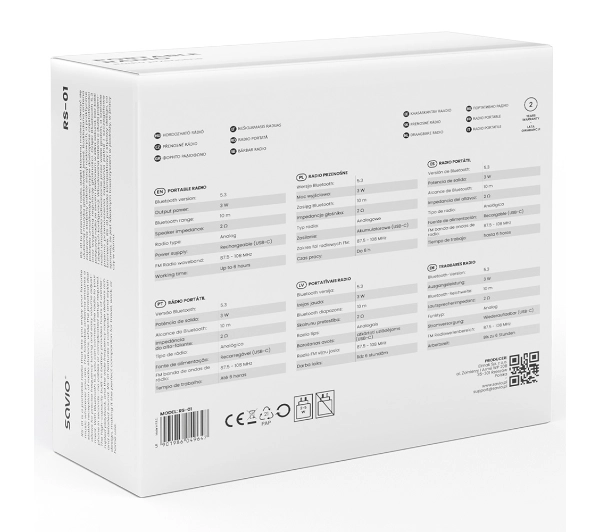 Savio RS-01 Przenośny Akumulatorowy Czarny