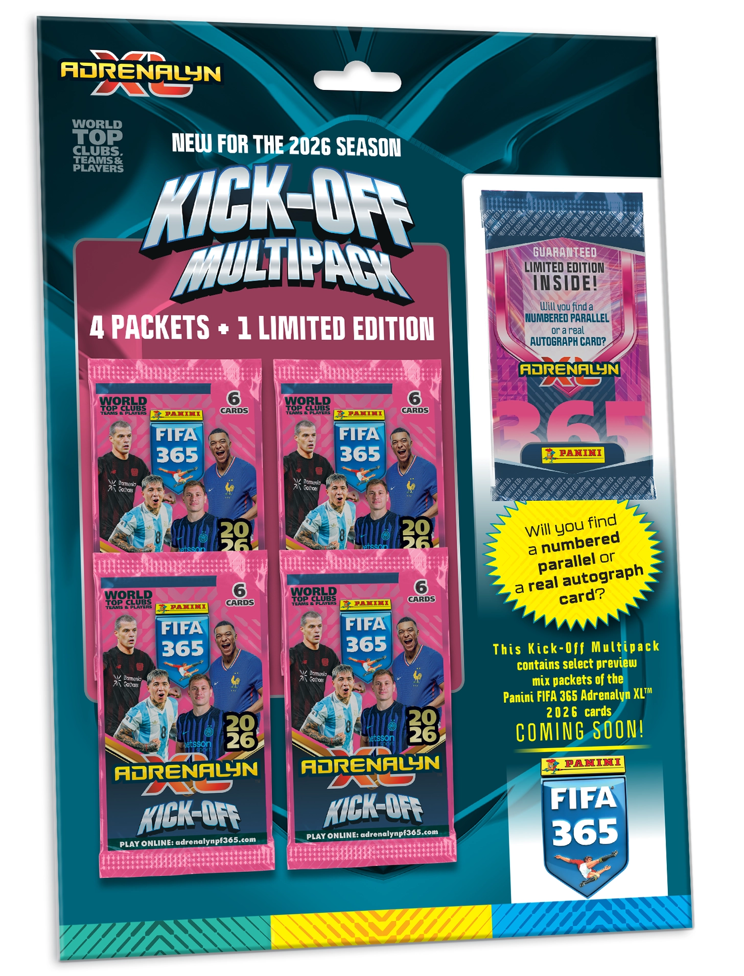 Karty kolekcjonerskie Panini Adrenalyn XL FIFA365 25/26  Kick-Off Multipack