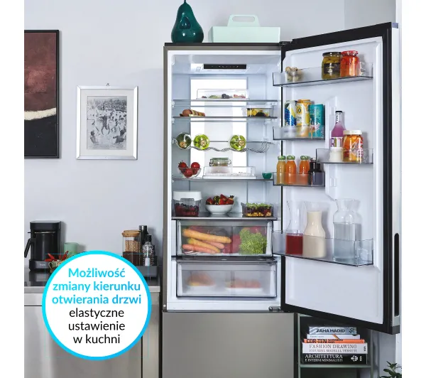 Candy ECN2CQTEX206 Fresco No Frost 205cm Inox - Kup na Raty - RRSO 0%