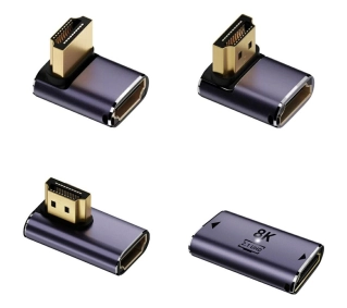 4smarts 541489 Zestaw HDMI Kątowy 8K Szary
