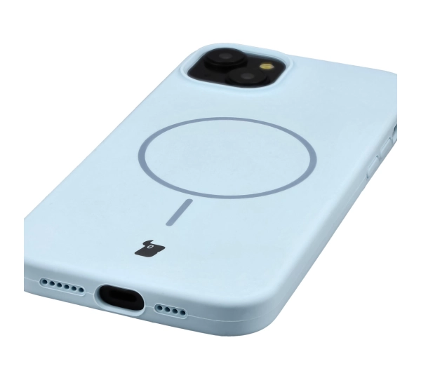Bizon Soft z MagSafe do Apple iPhone 15 Plus Jasnoniebieski