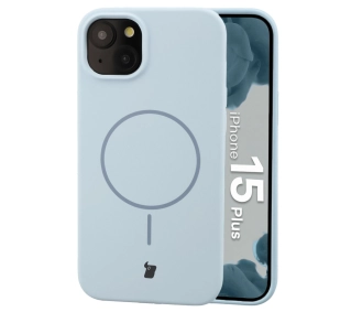 Bizon Soft z MagSafe do Apple iPhone 15 Plus Jasnoniebieski