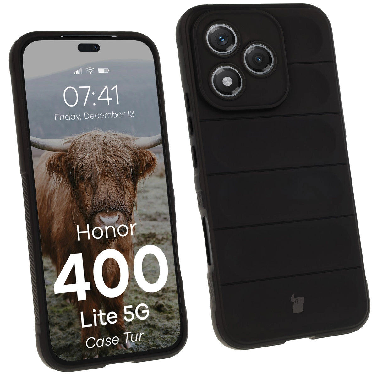 Etui Bizon Tur do Honor 400 Lite 5G Czarny