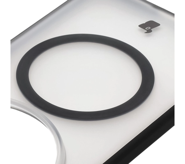 Bizon MatteO z MagSafe do Vivo X200 Pro Półprzezroczyste z czarną ramką