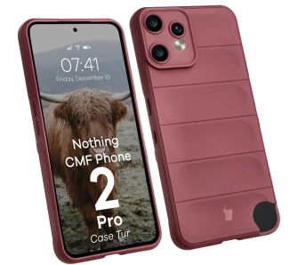 Etui Bizon Tur do Nothing CMF Phone 2 Pro Ciemnofioletowy