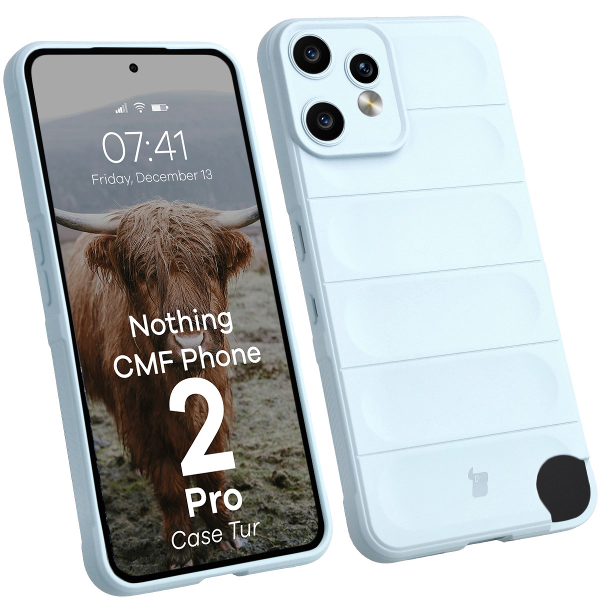 Etui Bizon Tur do Nothing CMF Phone 2 Pro Jasnoniebieski