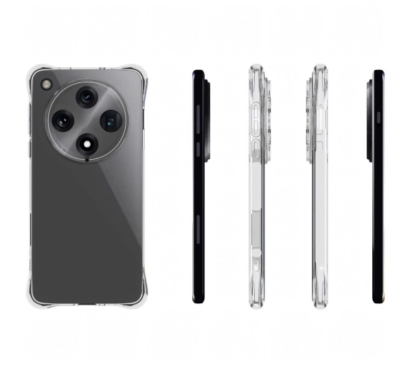 Bizon elastyczne etui Salpa + 2x folia na ekran Clear Pack do Oppo Find X8 Pro
