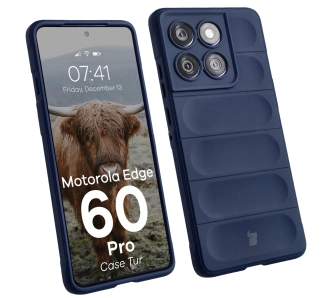 Etui Bizon Tur do Motorola Edge 60 Pro Granatowy